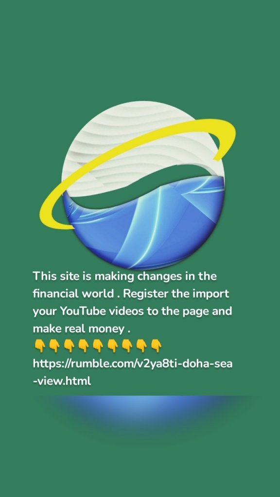 

This site is making changes in the financial world . Register the import your YouTube videos to the page and make real money . 
👇👇👇👇👇👇👇👇👇
https://rumble.com/v2ya8ti-doha-sea-view.html